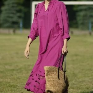 H&M purple kaftan NWT